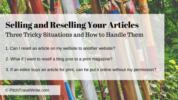 Reselling Articles and 3 tricky situations